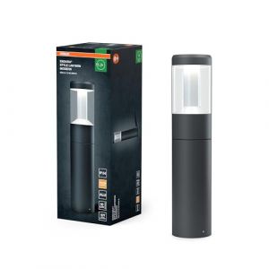 Osram ENDURA Style LED Borne extérieure 50cm, luminaire à faible éblouissement en aluminium gris foncé, protection IP54, pour éclairage de chemins