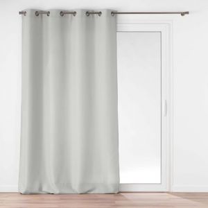 Douceur d'Int&eacute;rieur Rideau &agrave; Oeillets (140 x 280 cm) Soline Gris, Polyester Uni