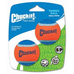 Chuckit Balle de Tennis pour Chien Taille S 2 Pièces