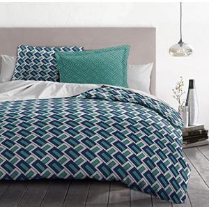 Home Linge Passion 240x260cm_Minerva/Bleu_Minerva/Parure de Couette_Minerva