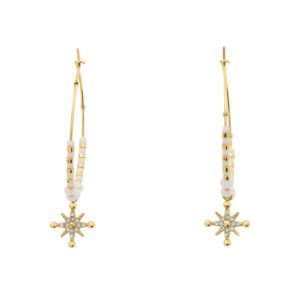 Pierre Lannier Boucles oreilles Bijoux Antharea - BJ25A2211 Acier Doré