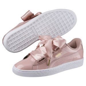 Puma Basket Heart Patent Wn's, Sneakers Basses Femme, Beige (Peach Beige-Peach Beige), 40.5 EU