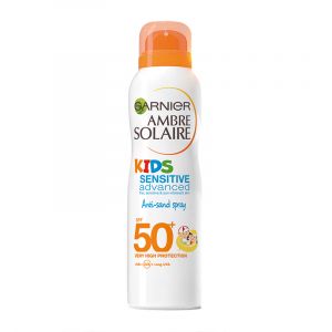 Image de Garnier Ambre Solaire Kids Sensitive Advanced - Brume s&egrave;che anti-sable SPF50+