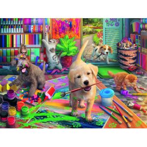 Image de Ravensburger Puzzle Pièces XXL - Artistes Mignons