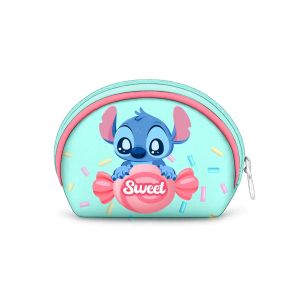 Disney Lilo et Stitch Candy-Porte-Monnaie Ovale Casual, Bleu, 12 x 9 cm