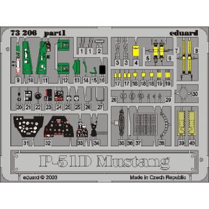 Eduard MAQUETTE P 51D MUSTANG COLOR TAMIYA/72 73206