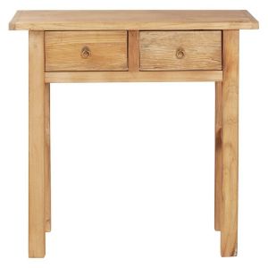 Image de Zago Console 2 tiroirs bois d'orme 90cm Brum