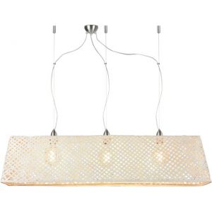 Image de Good & Mojo Suspension Komodo / Bambou - L 130 cm blanc en fibre végétale