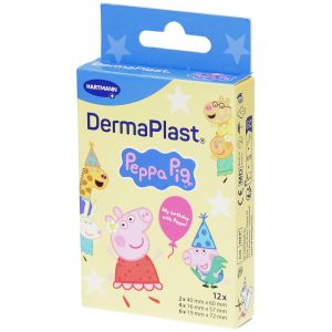 Hartmann Cerotto Piccole Ferite Dermaplast Peppa Pig 2 Pezzi Da 40 X60 Mm + 4 Pezzi Da 16 X57 Mm + 6 Pezzi Da 19 X72 Mm