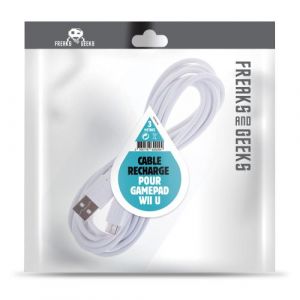 Image de Freaks and Geeks Câble de Recharge USB 3m pour Gamepad pour Nintendo Wii U