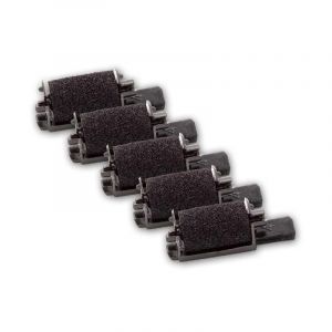 Vhbw 5X Rouleaux d'encre Noir Compatible avec Casio HR 160 L, HR 18, HR 200, HR 200 A Calculatrice de Poche, Caisse enregistreuse