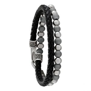 Charles Jourdan Bracelet Homme Phoenix - JH100008B Cuir