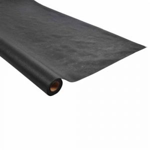 Image de Nappe Plastique "Intiss&eacute;" 1,20x10m Noir Prix