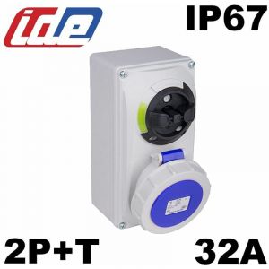 Ide Base murale avec sectionneur condamnable IP67 2P+T 220V 32A