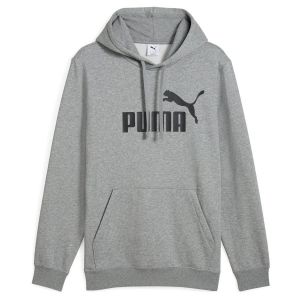 Puma Ess No. 1 Logo Hoodie FL Sweats à Capuche, Gris Moyen chiné, XS Homme
