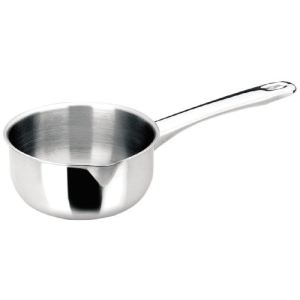 Ibili 665318 - Casserole bombée Prisma en inox avec bec verseur (18 cm)