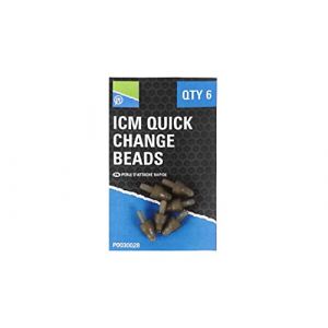 Perle Connecteur Méthode d'alimentation Preston ICM In-Line Quick Change Bead (x6)