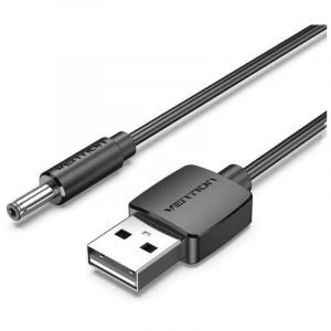 Câble Vention USB CEXBD - Jack 3.5mm mâle - 0,5m - Noir/USB A/5V/2A