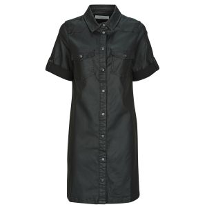 Noisy may New Signe Black - Robe - noir - S - 77 % Viscose, 22 % nylon, 3 % élasthanne,Faux cuir