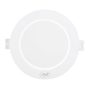 PNI Spot LED encastré D-Light CL2506 6 W, rond, 120,5 x 28,4 mm, 6400 K, alimentation 230 V, 660 lm, blanc