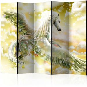 Artgeist Paravent 5 Volets "Pegasus Yellow" 172x225cm