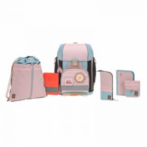 Lässig Set complet école Boxy Unique rose et bleu