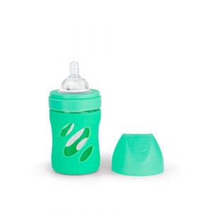 Twistshake Biberón Anticólico Cristal Green 180ml