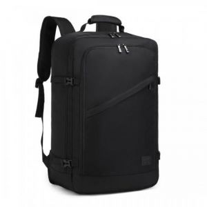 Kono Sac a Dos 54x35x20cm Sacs à Dos Voyage Bagage à Main 38L pour Ordinateur Portable Sac de Cabine pour Easyjet Noir