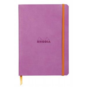 Rhodia 117411C - Carnet souple Rhodiarama lilas format 14,8 x 21 cm 160 pages - Ligné