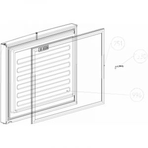 Beko Joint de porte de cong&eacute;lateur (rep&egrave;re 251) (5958272000) R&eacute;frig&eacute;rateur, cong&eacute;lateur
