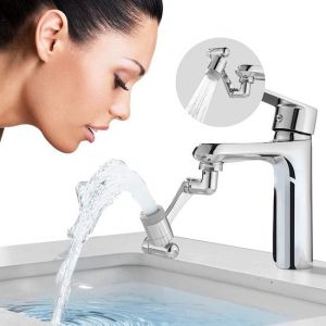Feau rallonge de robinet - fixation de robinet - rallonge de robinet - pivot 1440° - 100% laiton - universel