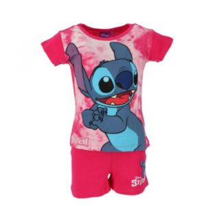 Ensemble Tee Shirt Et Short Lilo & Stitch Fushia
