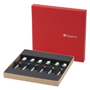 Image de Guy Degrenne XY Miroir - 6 cuill&egrave;res &agrave; moka