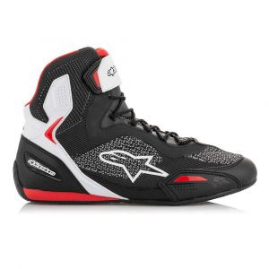 Alpinestars Bottes Faster-3 Rideknit - Black / White Red - Taille EU 45
