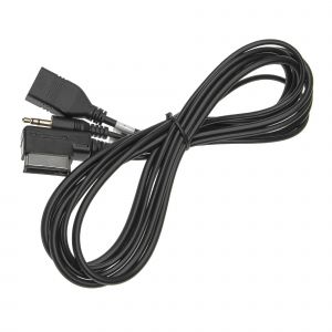 Vhbw C&acirc;ble Adaptateur Aux Usb En Y Pour Radio De Voiture (200 Cm) Compatible Avec Vw Touareg, Touran, Tiguan