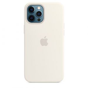 Image de Apple Coque iPhone 12 Pro Max Silicone blanc MagSafe