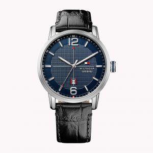 Image de Tommy Hilfiger 1791216 - Montre pour homme avec  bracelet en cuir