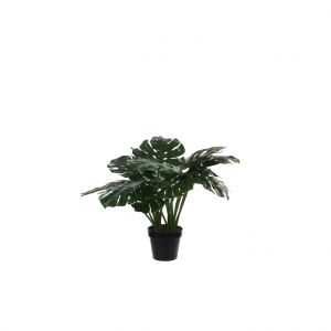 Monstera vert plante artificielle en pot H 60 x Ø 60 cm