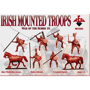 Red Box Irish Mounted Troops,war Of The Roses 10 - 1:72e