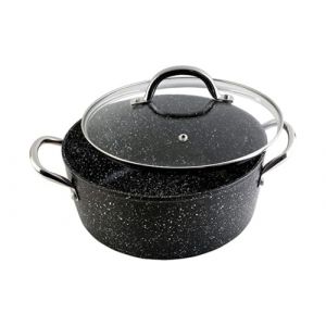 HIGH SAUCEPAN GRANITE 24 cms.