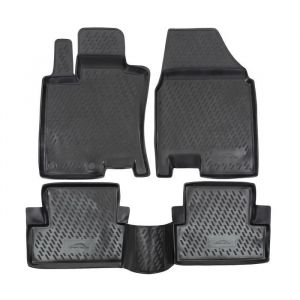 Tapis De Sol En Caoutchouc 3D - J&J AUTOMOTIVE - Nissan Qashqai J10 2007-2014 - Noir - Sur Mesure - Antidérapant