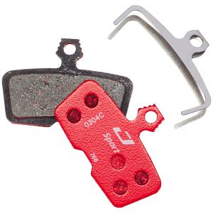 Jagwire Sport Semi-Metallic Plaquettes de frein &agrave; disque pour SRAM Code RSC/R/Guide RE, red Plaquettes