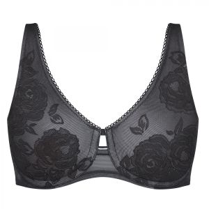 Triumph Soutien-gorge minimiseur Wild Rose Sensation Noir - Taille 95C