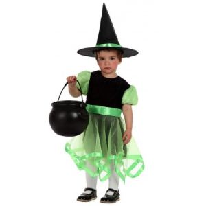 Déguisement sorcière bébé fille vert (1-2 ans)