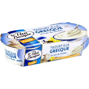 Le petit basque Yaourt &agrave; la grecque au lait de brebis vanille