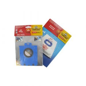 Fackelmann Boite de 4 sacs aspirateurs universels Top Filter avec Adaptateur Click Bag pour aspirateurs AEG Philips 069 ref 68001