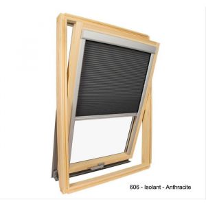 Avosdim Store isolant pour fen&ecirc;tre de toit Velux Gris anthracite - Code dimension 4 ou 606 ou S06