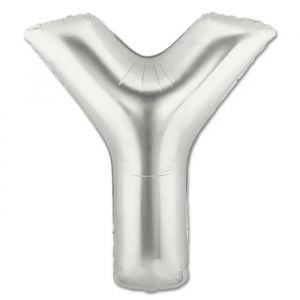 Grabo 449S-P Superloon Ballon Lettre Y Longueur 101,6 cm Argenté Taille unique - Grabo 449S-P