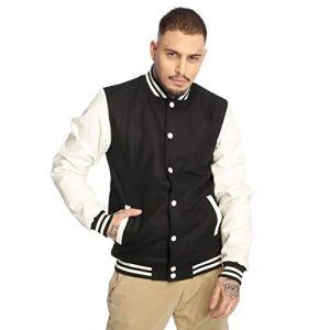 Urban classics Blouson laine manches simili m