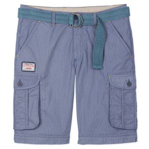 Image de Oxbow Orpek Striped Bermudas With Belt 32 Baltique - Baltique - 32